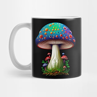 Colorful Hippie Magical Mushrooms Mug